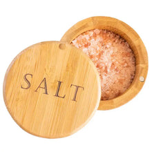 'Salt' Engraved Salt Cellar Storage Totally Bamboo