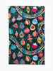 Shiny Ornaments Tea Towel Geometry