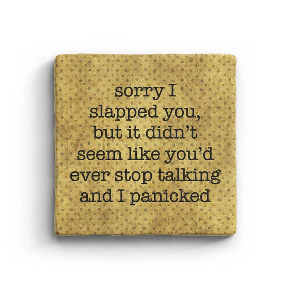 Slapped You - Marble Coaster Paisley & Parsley