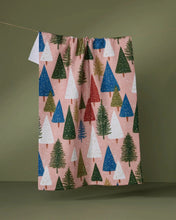 Snowdrift Pines Tea Towel Geometry