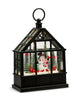 Snowman and Cardinal Lighted Water Greenhouse Raz Imports