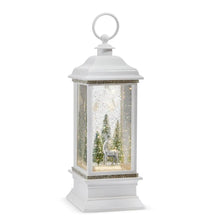 Snowy Reindeer Lighted Water Lantern Raz Imports