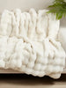 Soft Bubble Faux Fur Throw Saro Lifestyle