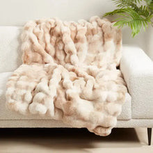 Soft Bubble Faux Fur Throw Saro Lifestyle