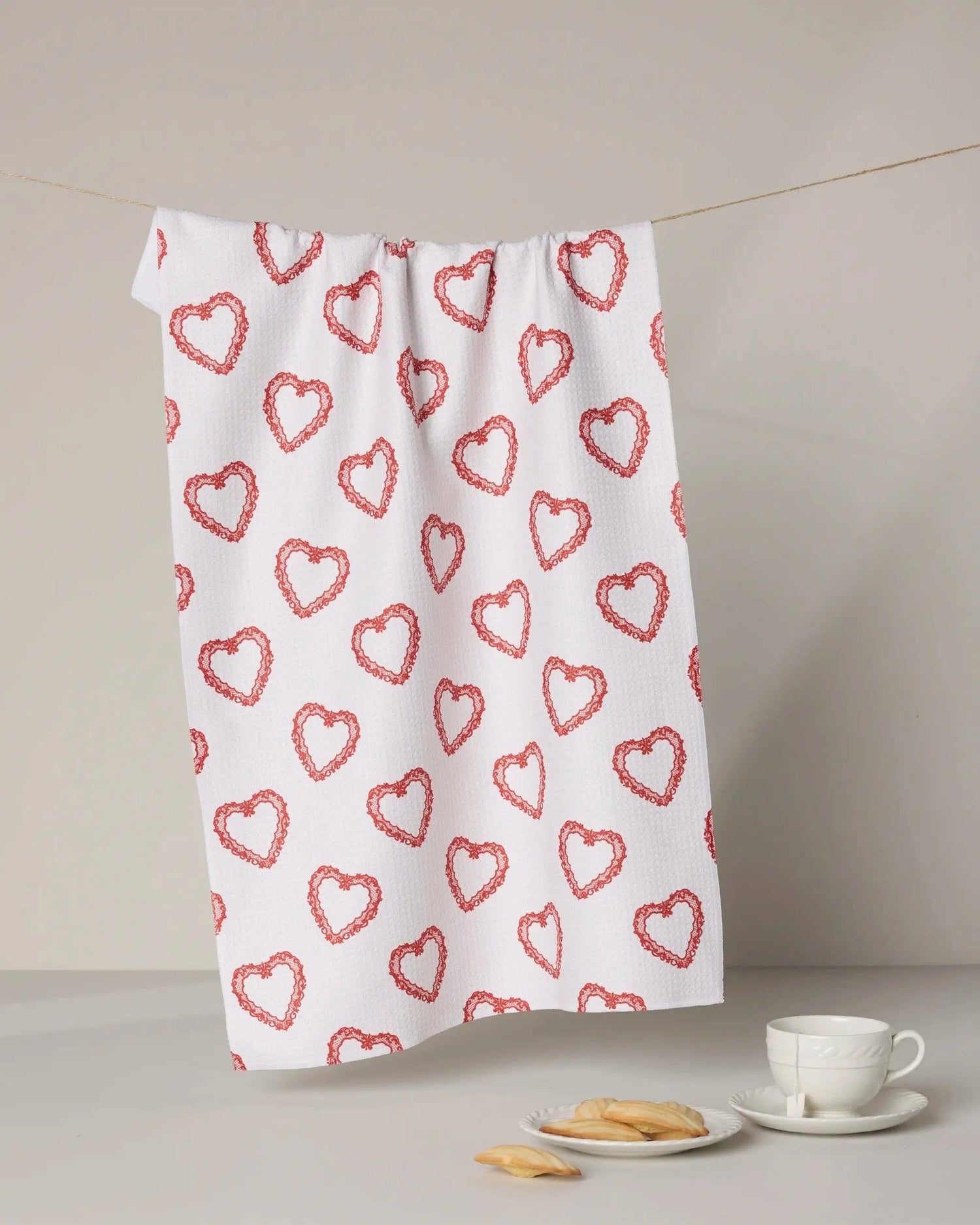 Soft Heart Tea Towel, [product_price]- Greenhouse Home