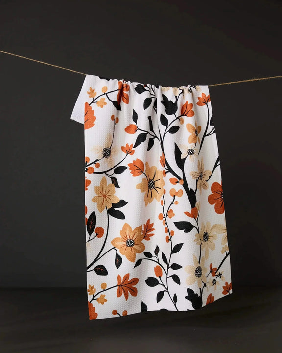 Spiced Florals Tea Towel Geometry