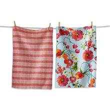 Spring Floral Dishtowel, 2 Styles TAG