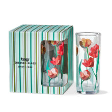 Spring Floral Drink Glass TAG