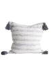 Square Cotton Striped Pillow - Greenhouse Home