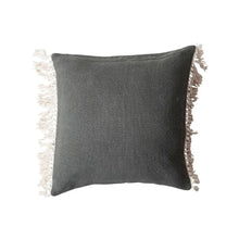 Square Cotton Throw Pillow w/ Fringe, [product_price]- Greenhouse Home