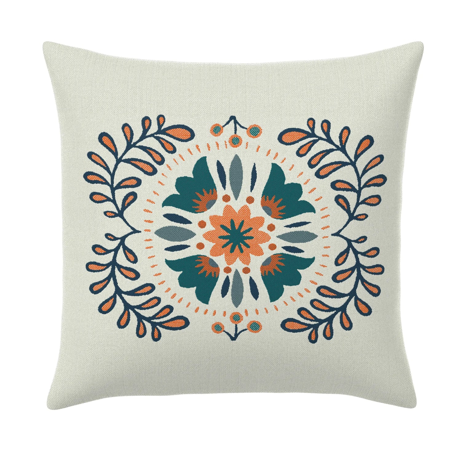 Square Outdoor Pillow, Oto Medallion Resort Casual Cushion