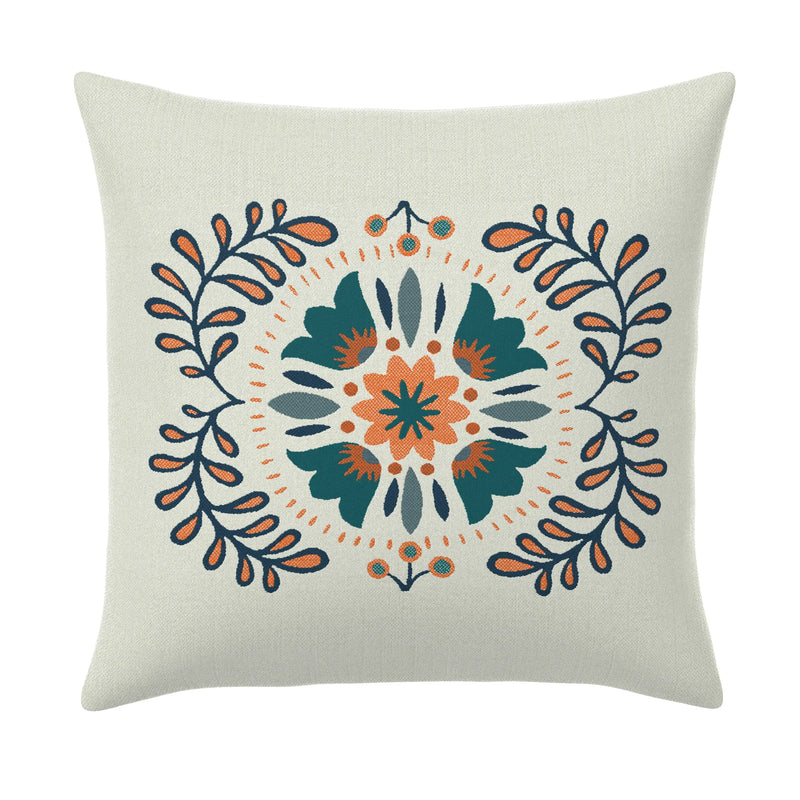 Square Outdoor Pillow, Oto Medallion Resort Casual Cushion