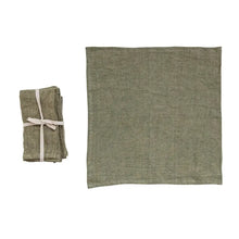 Square Stonewashed Linen Napkins, Set of 4 Greenhouse Home