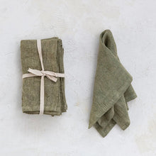 Square Stonewashed Linen Napkins, Set of 4 Greenhouse Home