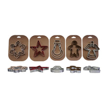 Stainless Steel Holiday Cookie Cutters on Card, Set of 3, 5 Styles