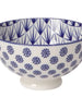 Stamped Blue Dots Bowl - Greenhouse Home