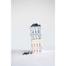 Square Berry Bowl w/Stamped Pattern - Greenhouse Home