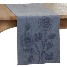 Stone Washed Floral Runner Saro Lifestyle