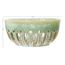 Stoneware Berry Bowl w/Glaze Greenhouse Home
