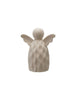 Stoneware Bisque Angel with LED Light, White (Batteries Included)