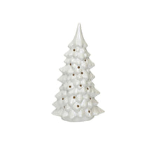 Stoneware LED Tree w/ Cut-Outs Greenhouse Home