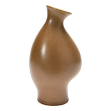 Stoneware Organic Shaped Vase with Speckled Reactive Glaze Greenhouse Home
