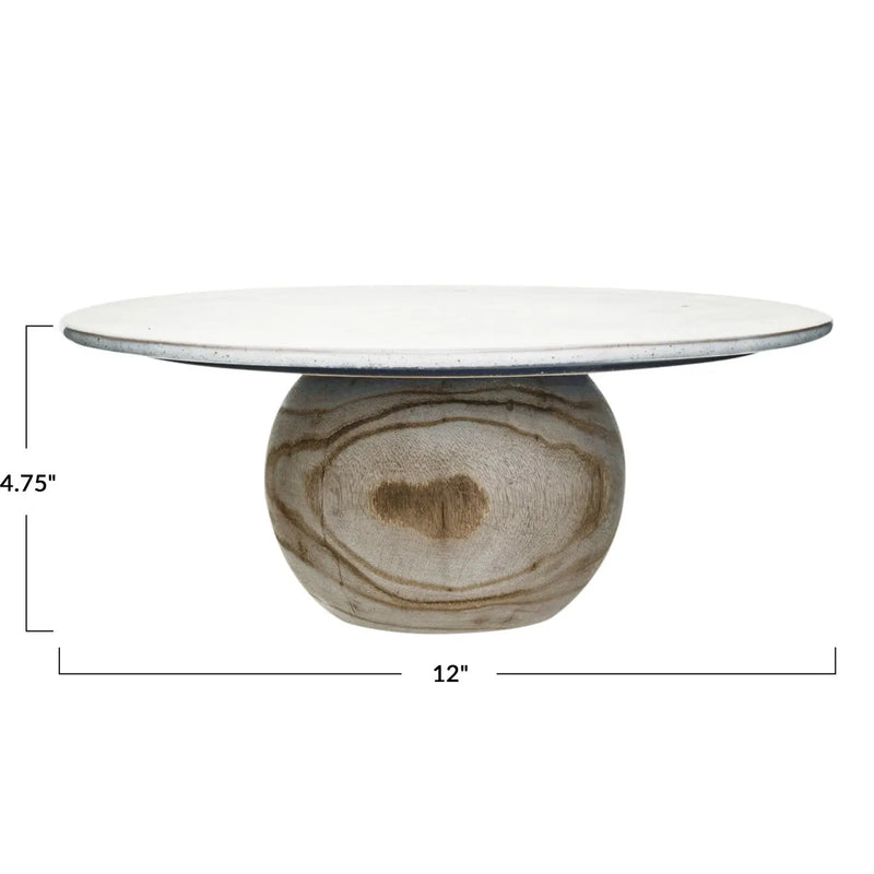 Stoneware Pedestal, [product_price]- Greenhouse Home