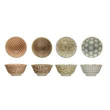 Stoneware Pinch Pot w/ Pattern, 4 Styles, [product_price]- Greenhouse Home