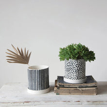 Stoneware Planter with Saucer, Set of 2 Greenhouse Home