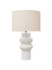 Stoneware Table Lamp w/ Linen Shade Greenhouse Home