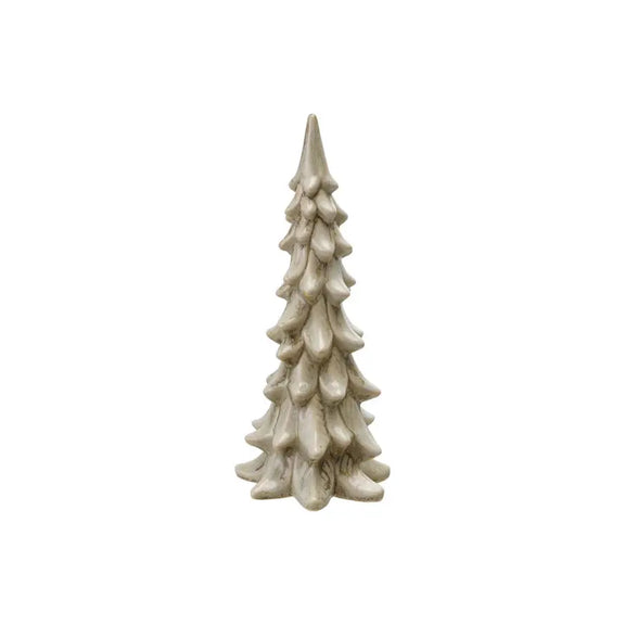 Stoneware Tree, Reactive Glaze, Light Green (Each One Will Vary) Greenhouse Home