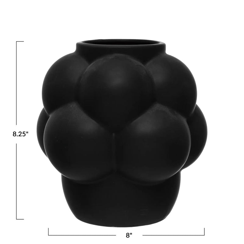 Stoneware Vase w/ Raised Dots Greenhouse Home