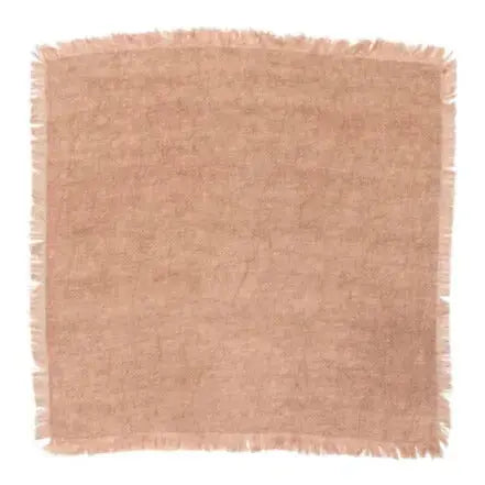 Stonewashed Linen Fringe Napkin Greenhouse Home