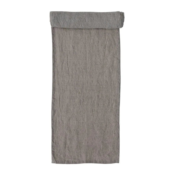 Stonewashed Linen Table Runner Greenhouse Home