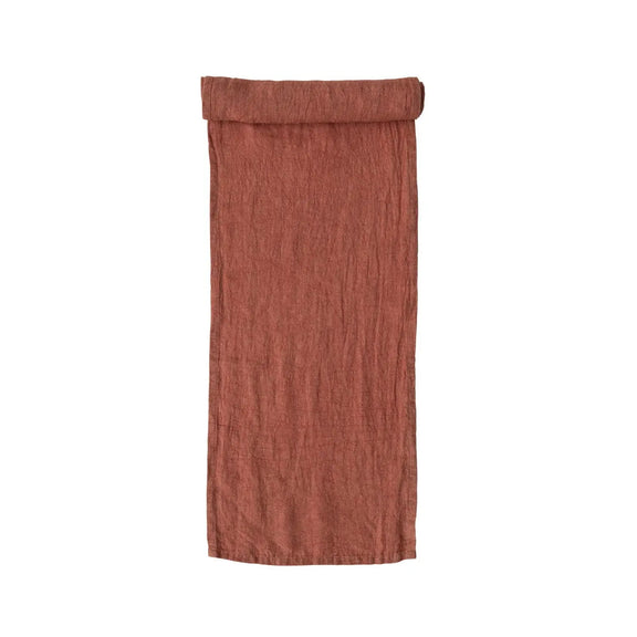 Stonewashed Linen Table Runner Greenhouse Home