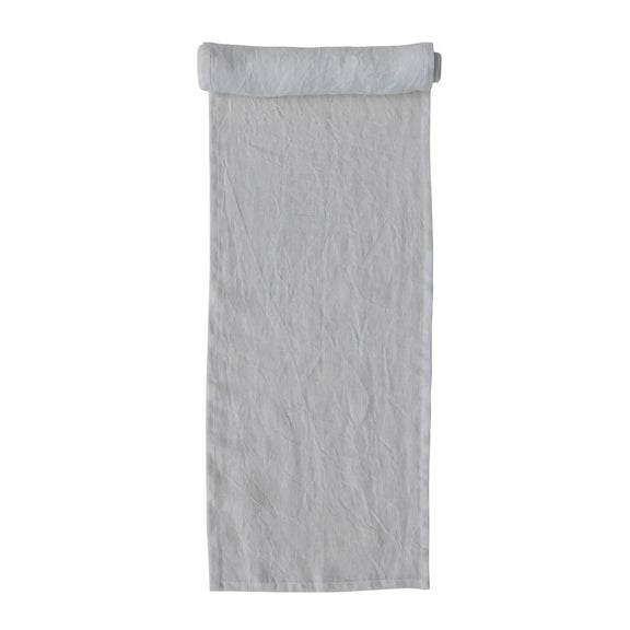 Stonewashed Linen Table Runner Greenhouse Home