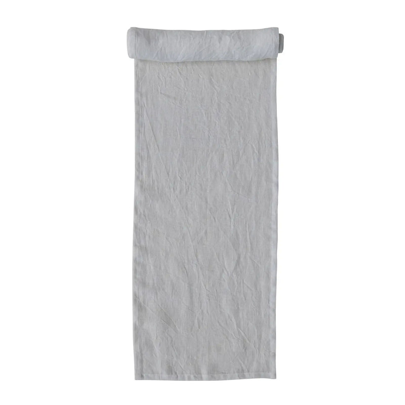 Stonewashed Linen Table Runner Greenhouse Home