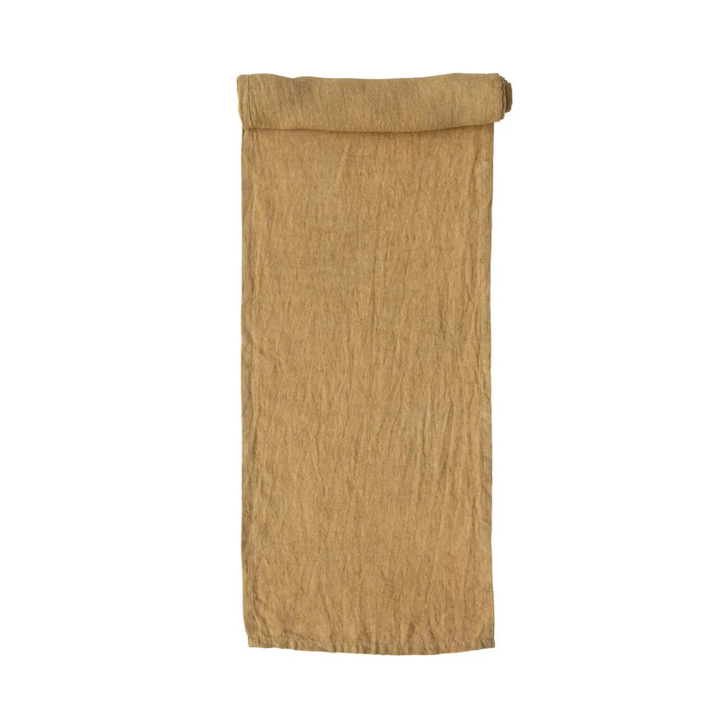 Stonewashed Linen Table Runner Greenhouse Home