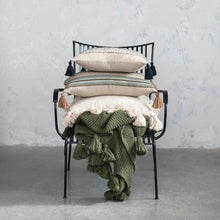 Striped Cotton Lumbar Pillow, [product_price]- Greenhouse Home