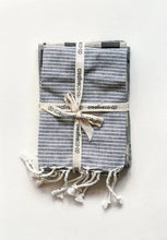 Striped + Plaid Cotton Tea Towels, set of 3 - Greenhouse Home