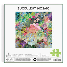Succulent Mosaic 500 Piece Foil Puzzle Chronicle Books