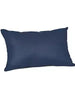 Sunbrella Lumbar Outdoor Pillow, Canvas Navy Casual Cushion