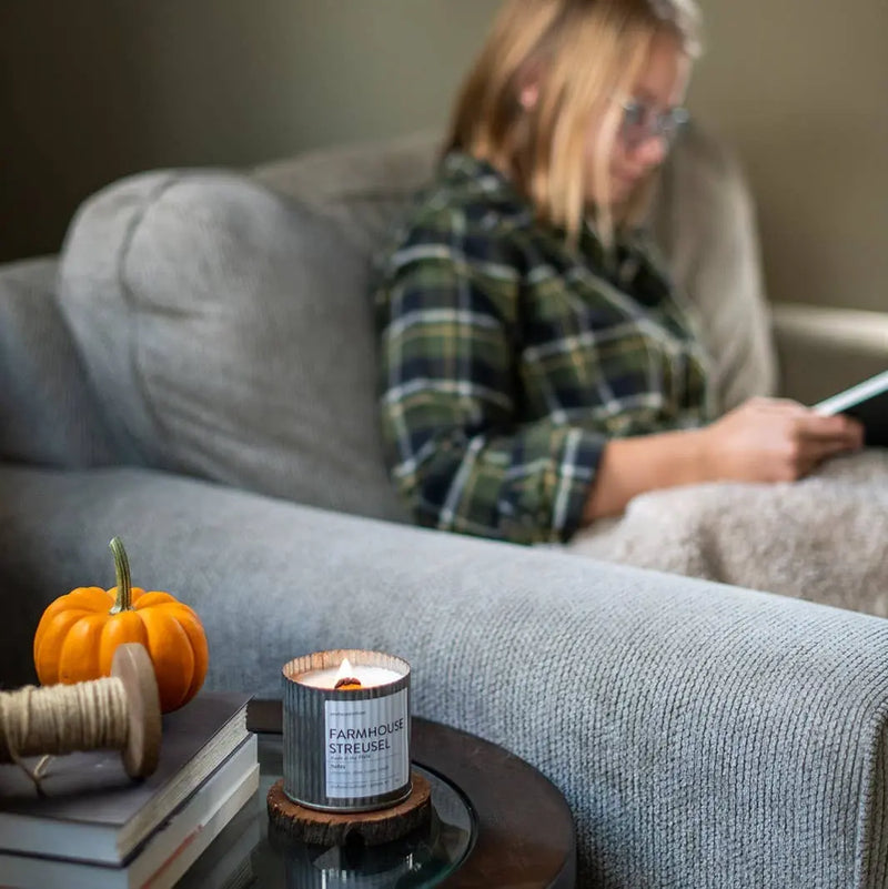Sunkissed Wood Wick Rustic Vintage Farmhouse Wood Wick Candle: 10oz Anchored Northwest