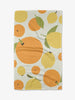 Sunny Lemons And Oranges Kitchen Tea Towel Geometry