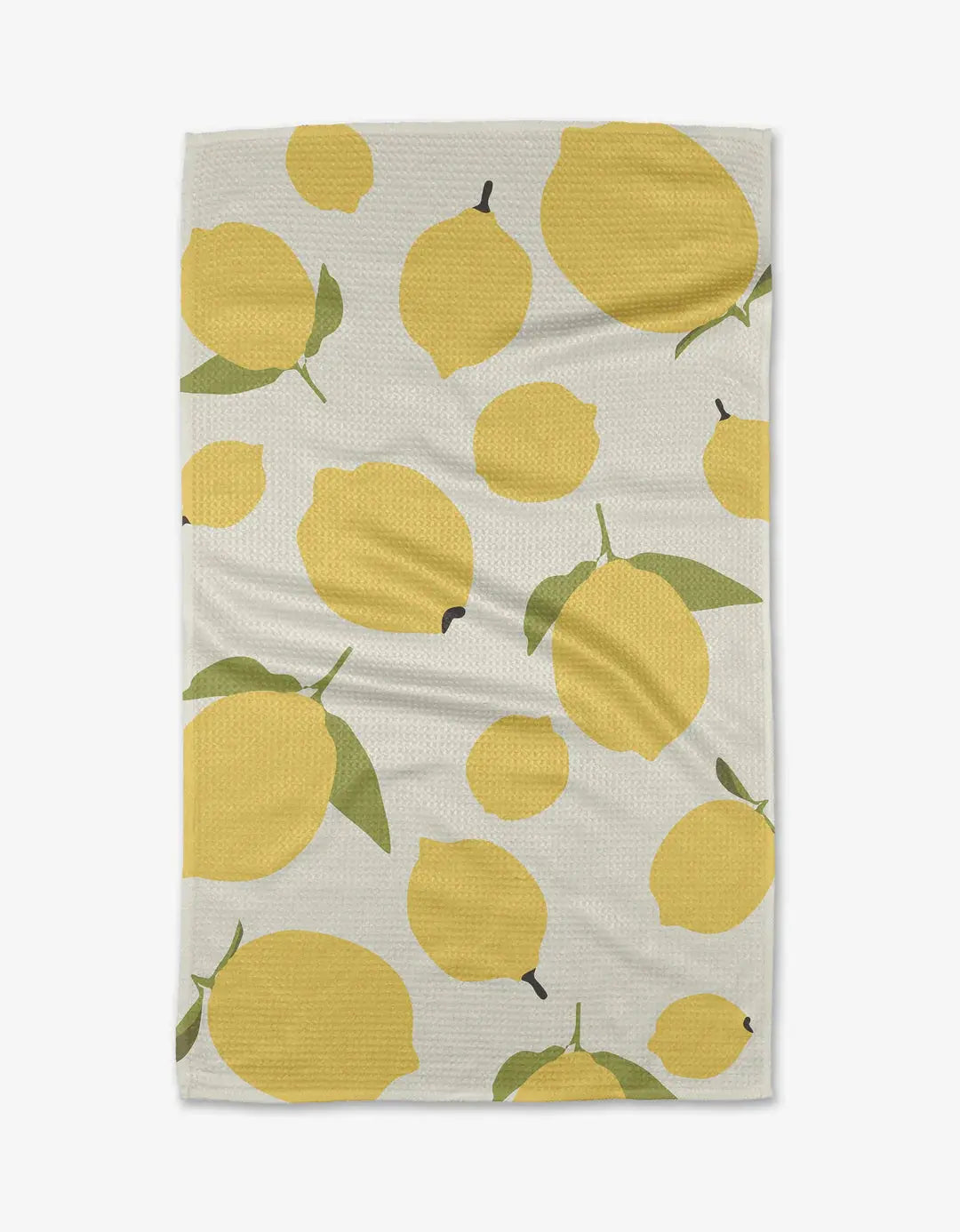Sunny Lemons Kitchen Tea Towel Geometry