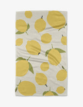 Sunny Lemons Kitchen Tea Towel Geometry