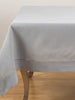 Tablecloth with Hemstitched Border, Grey Saro Lifestyle