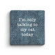 Talking to Cat - Marble Coaster Paisley & Parsley