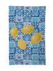 Tea Towel w/ Tile Pattern & Lemons Greenhouse Home