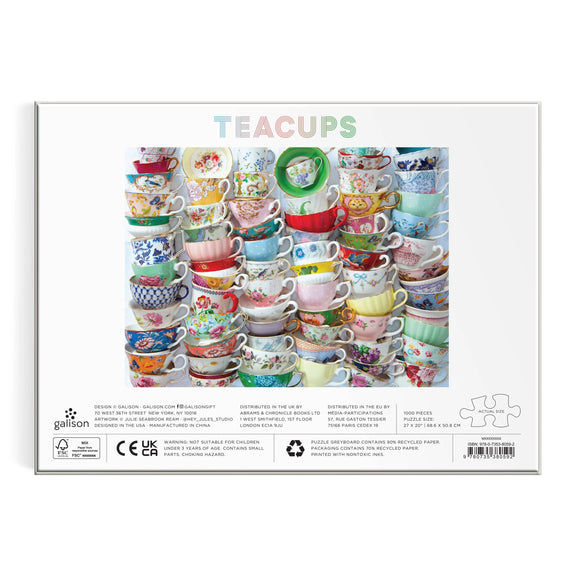 Teacups 1000 Piece Puzzle Chronicle Books